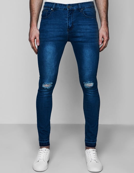 white super skinny jeans mens